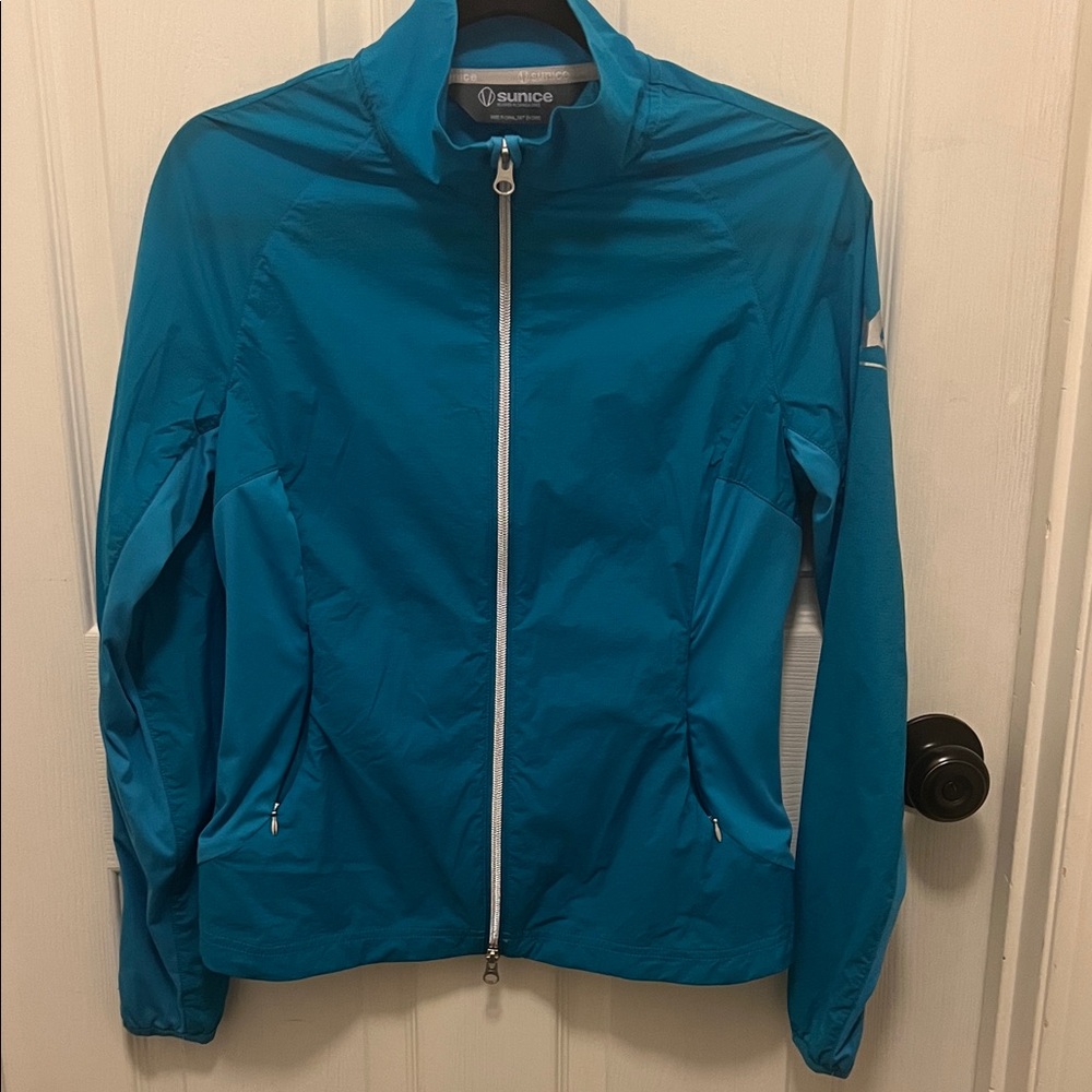 Sunice Women's Teal Wind Resistant Running Jacket, Size XS